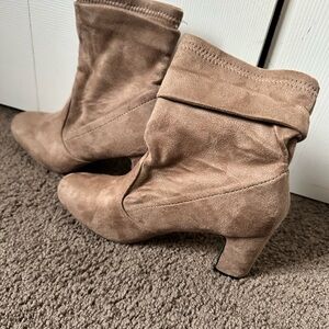 Suede boots (Rouge is the brand)